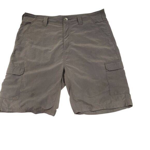 Mens Orvis Cargo Shorts-100 Nylon-Charcoal Gray-36-Outdoor-Hiking-Quick Dry-Fish - Picture 1 of 13